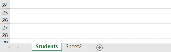 Excel Worksheet After Renaming